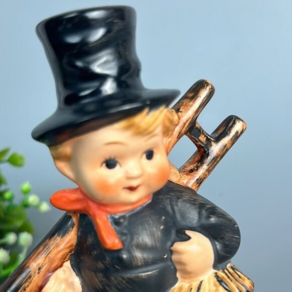 Vintage Goebel West Germany Chimney Sweep Figurine With Ladder #KF40 - Picture 5 of 9